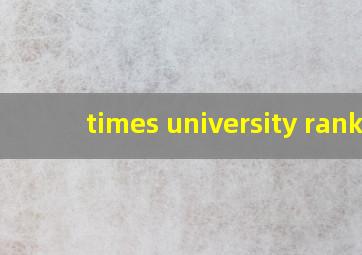 times university rank